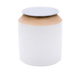 Matt White Lidded Jar - 2 Sizes