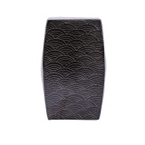 Seawave Square Porcelain Garden Stool Black