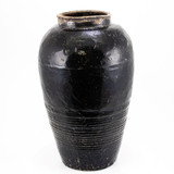 Vintage Black Wine Jar Large
