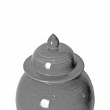 Iron Gray Porcelain Temple Jar - 3 Sizes