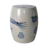 Blue And White Yuan Dragon Garden Stool