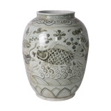 Black Fish Open Top Jar