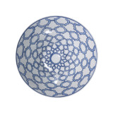 Blue And White Octagonal Window Bowl