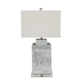 Ink Painting Playful Kids Sq Tea Jar Lamp