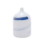 Blue and White Brushstrokes Spin Vase - 2 Sizes