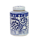 Blue And White Mini Tea Jar Double Happiness