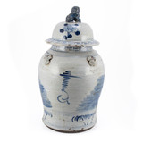 Vintage Temple Jar Four Season Plants - 2 Sizes