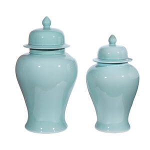 Temple Jar Celadon - 2 Sizes