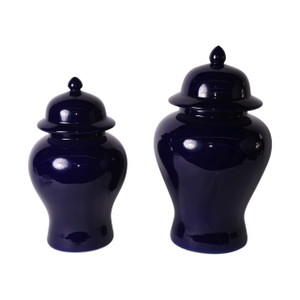 Cobalt Blue Temple Jar - 2 Sizes