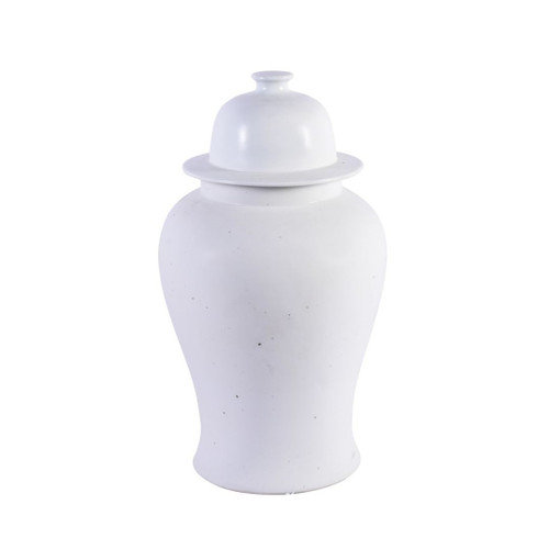 Matte Glaze White Temple Jar