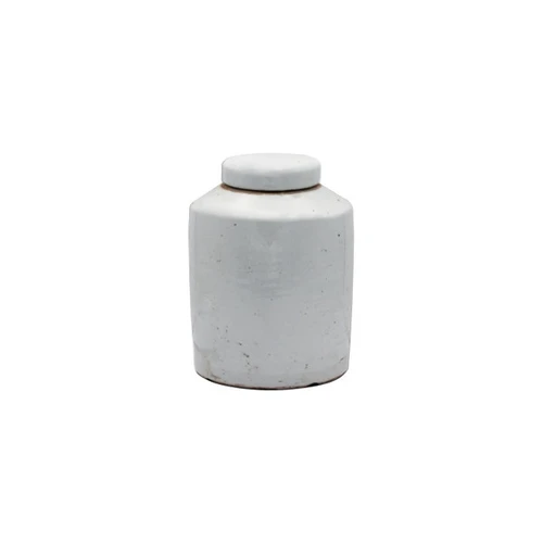 Vintage White Porcelain Tea Jars Small