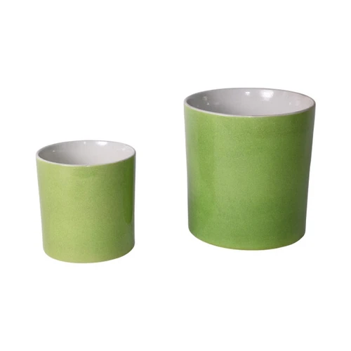 Lime Green Orchid Pot - 2 Sizes