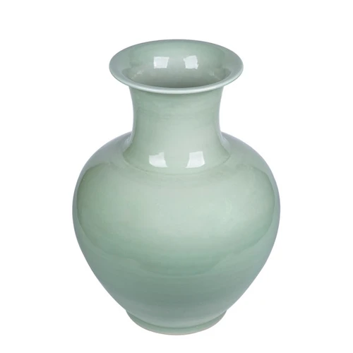 Lion Mouth Porcelain Jar Mint Celadon Green