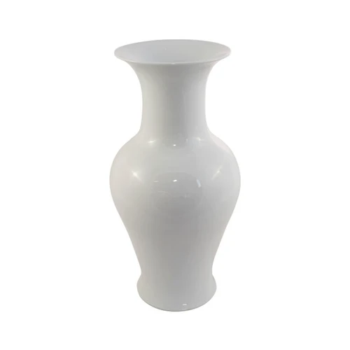 Fish Tail Porcelain Vase White