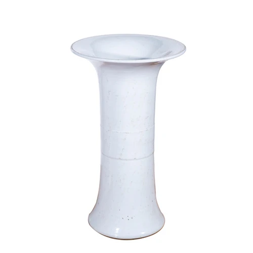 Village White Bouquet Vase Short