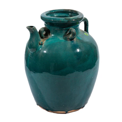 Vintage Green Oil Pot - 2 Sizes