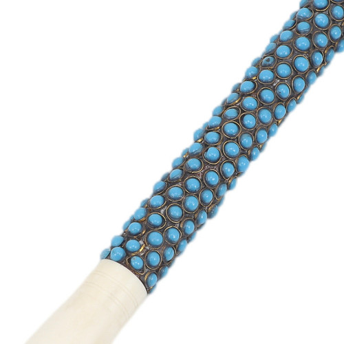 Large Turquoise Colored Ball Calligraphy Brush
