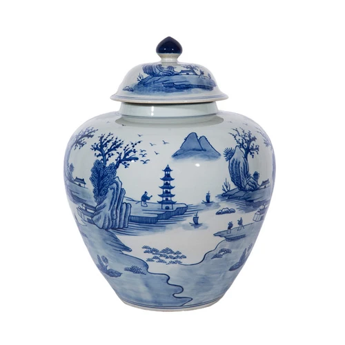 Riverside Pagoda Temple Jar