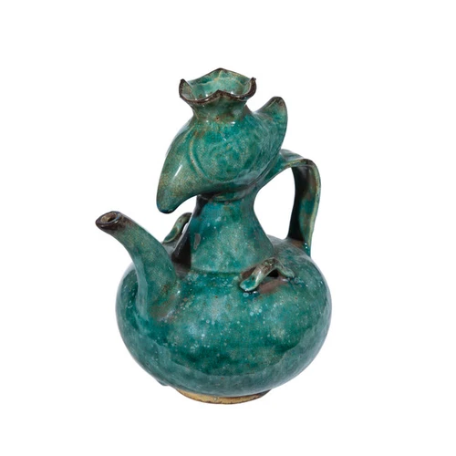Speckled Green Phoenix Head Pitcher