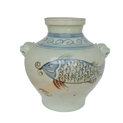 Double Lion Handle Fish Jar - 3 Sizes