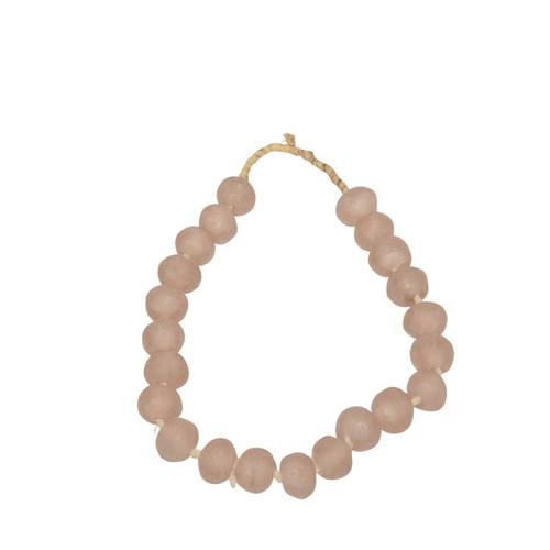 Vintage Sea Glass Beads Blush Pink  - 2 Sizes