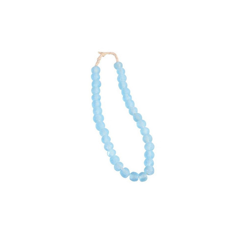Vintage Sea Glass Beads Aqua Blue  - 2 Sizes