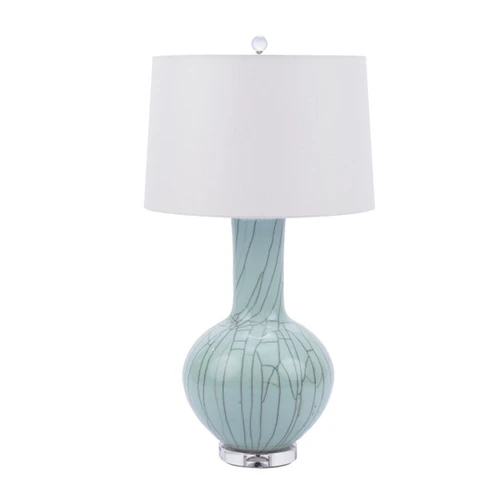 Crackle Celadon Globular Vase Table Lamp