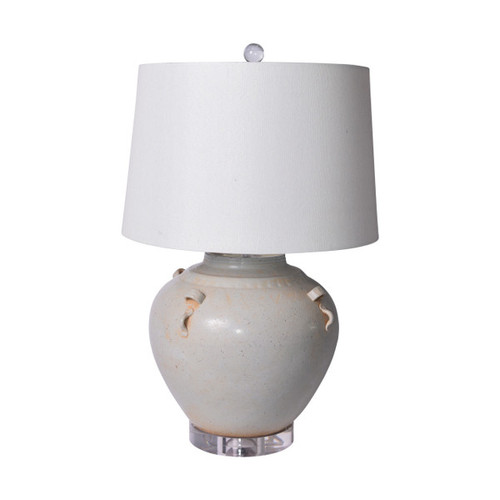 Celadon Four Ear Ancestor Wine Jar Table Lamp