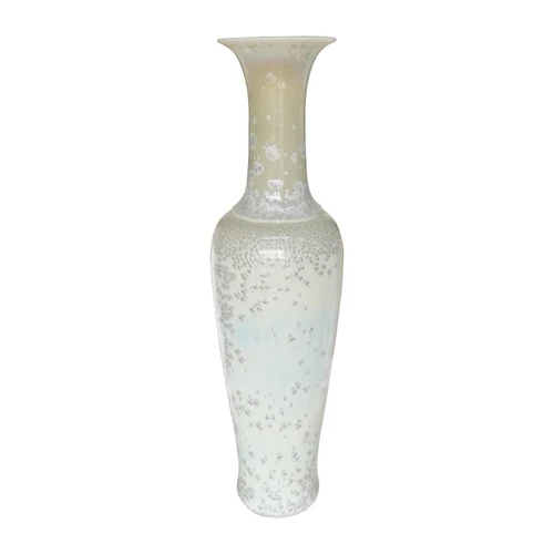 Large Crystal Shell Fish Tail Floor Vase - 72 Inches