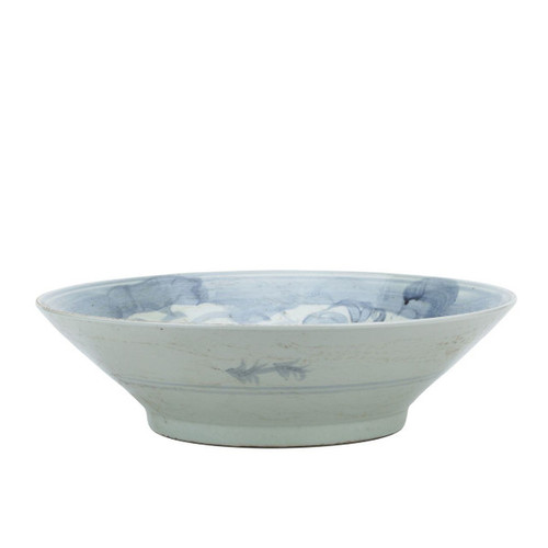 Blue And White Porcelain Silla Sea Grass Large Plate