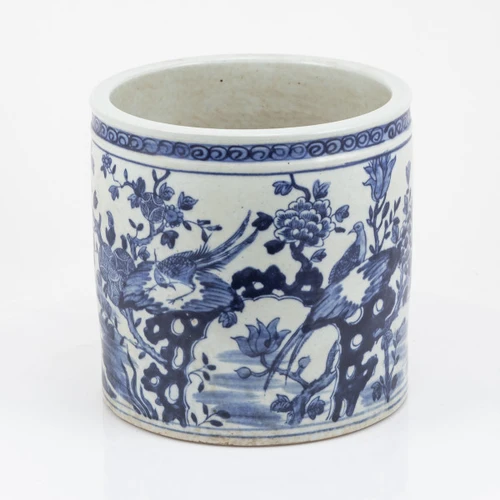Blue And White Spring Blossom Chache Pot