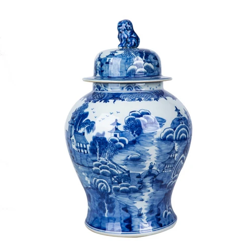 Mountain Pagoda Small Temple Jar