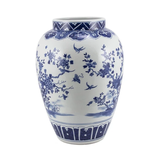 Spring Flower & Bird Open Top Jar