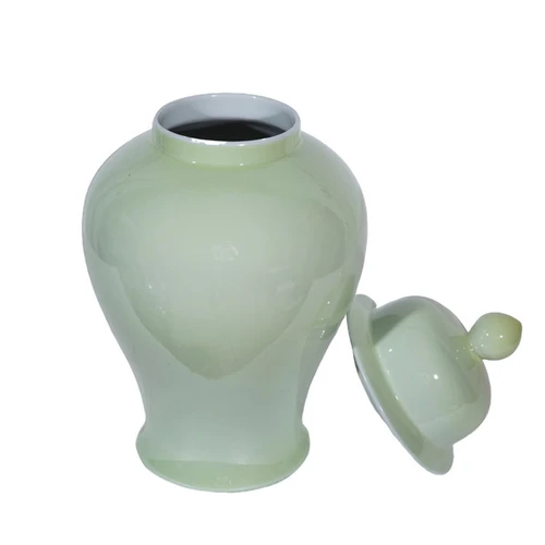 Spring Green Temple Jar Medium