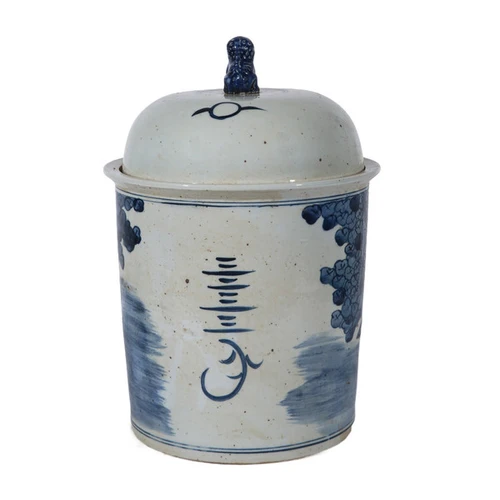Rustic Three Wise Man Tea Jar