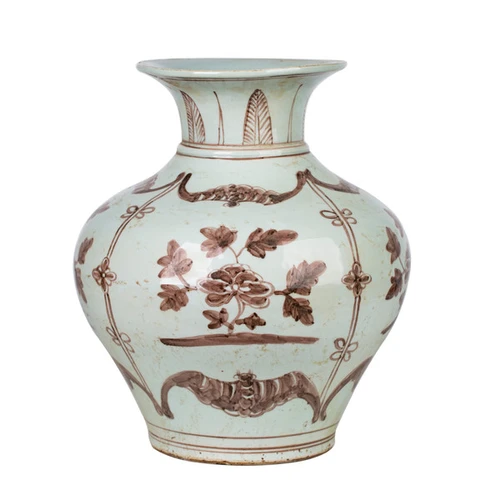 Moka Peony Fu Vase
