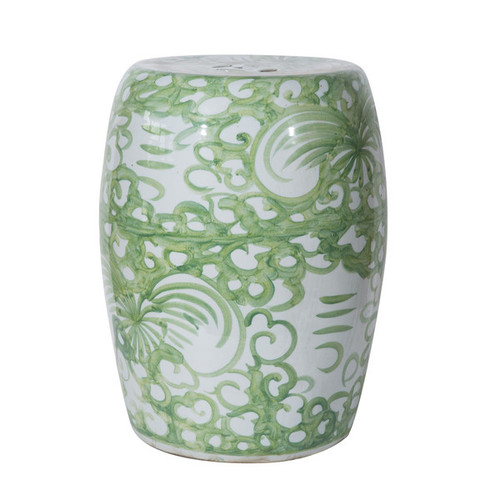 Mint Green Garden Stool Twist Flower