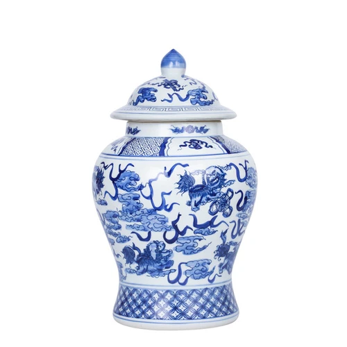 Playing Foo Dogs Temple Jar