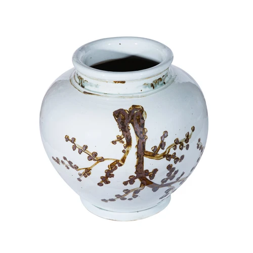 Rusty Brown Weeping Plum Jar Medium