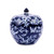 Blue & White Butterfly Melon Jar