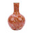 Orange Globular Vase W/ Dragon Motif