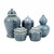 Blue & White Lidded Rice Jar Floral Motif
