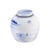 Blue & White Ancestor Jar W/ Landscape Design