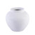 White Open Top Porcelain Melon Jar
