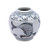 Indigo Yuan Fish Open Top Porcelain Jar