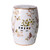 Cream White Garden Stool With Flower and Birds