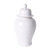 Temple Jar White Crackle - M
