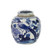 Blue And White Mini Jar Pheasant With Peony
