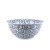 Blue & White Porcelain Bowl Turtle Shell Motif