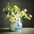 Vintage Ming Jar Flower Bird Motif - 2 Sizes